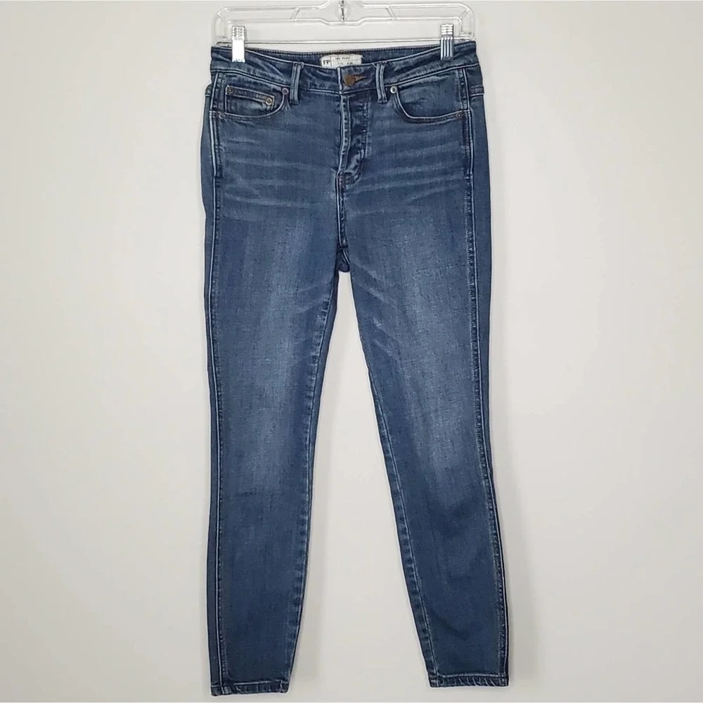 FREE PEOPLE | Button Fly Skinny Jeans | 26 - Picture 2 of 6